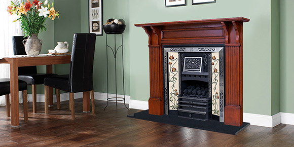 Nectre Fireplace with Timber surround